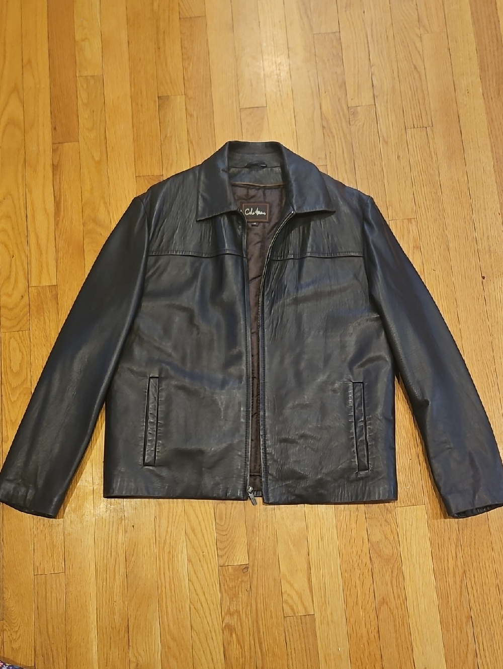 Cole Haan Brown Lambskin Jacket